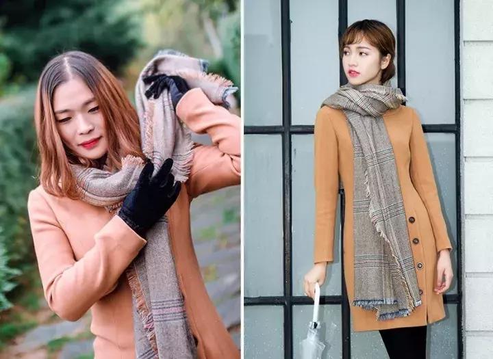 这么多款围巾系法总有一款适合你,超减龄围巾系法简单三步看完就会