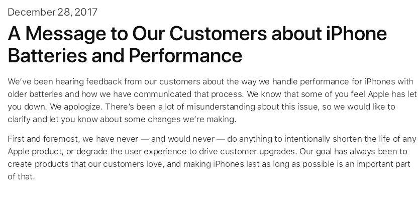 苹果电池门公开道歉,苹果开始发放电池门事件赔款