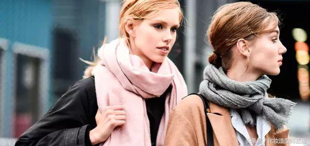 围巾发型,冬天围围巾适合什么发型