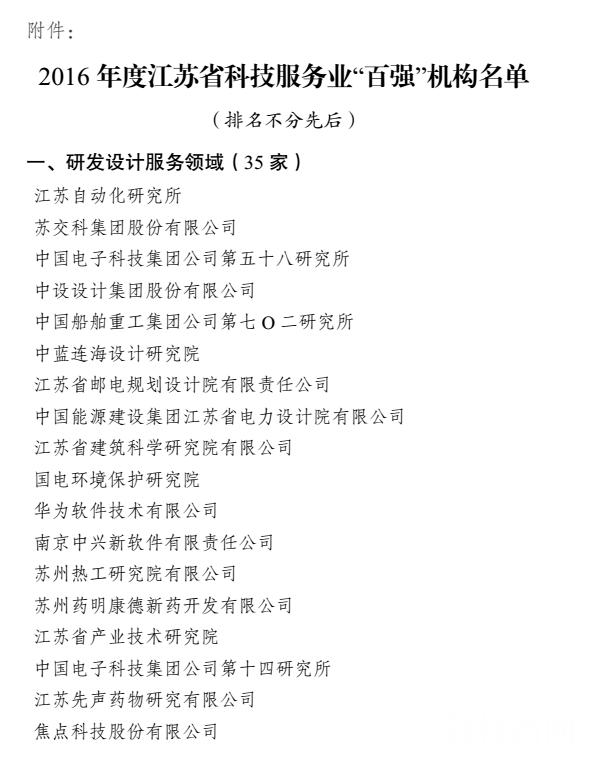 江苏省科技服务业哪家强？快为你的公司打CALL