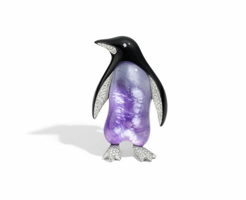 动物主题胸针新作：蜥蜴、青蛙与企鹅