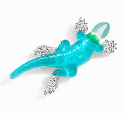 动物主题胸针新作：蜥蜴、青蛙与企鹅