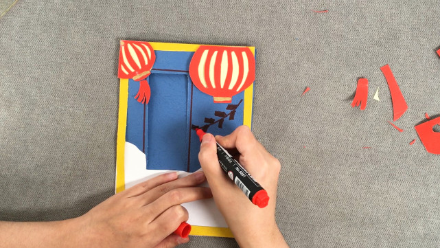 新年贺卡烟花,对小朋友的新年祝福贺卡