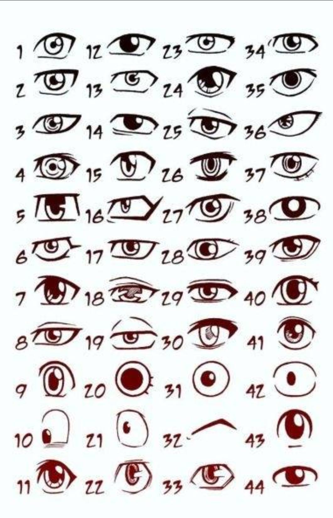 动物眼睛的画法大全,q版人物的眼睛画法