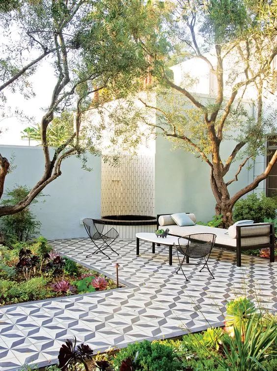 法式黑白瓷砖,奶白色瓷砖法式风格