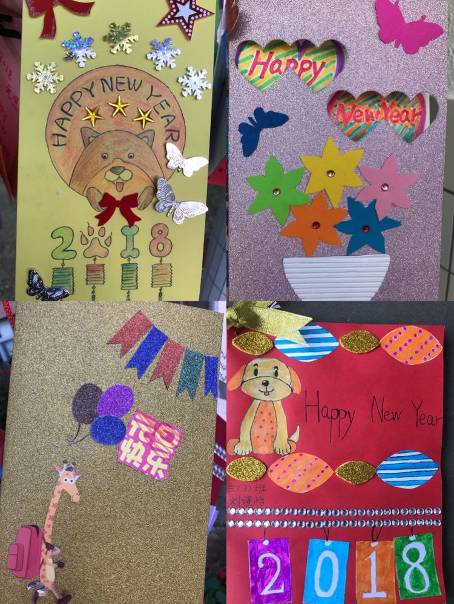 三年级英语新年贺卡制作过程内容,小学三年级英语新年贺卡制作