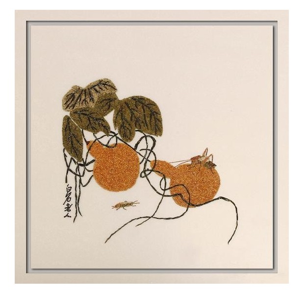 用各种各样的粮食做的画,用粮食做的粮食画简单又好看