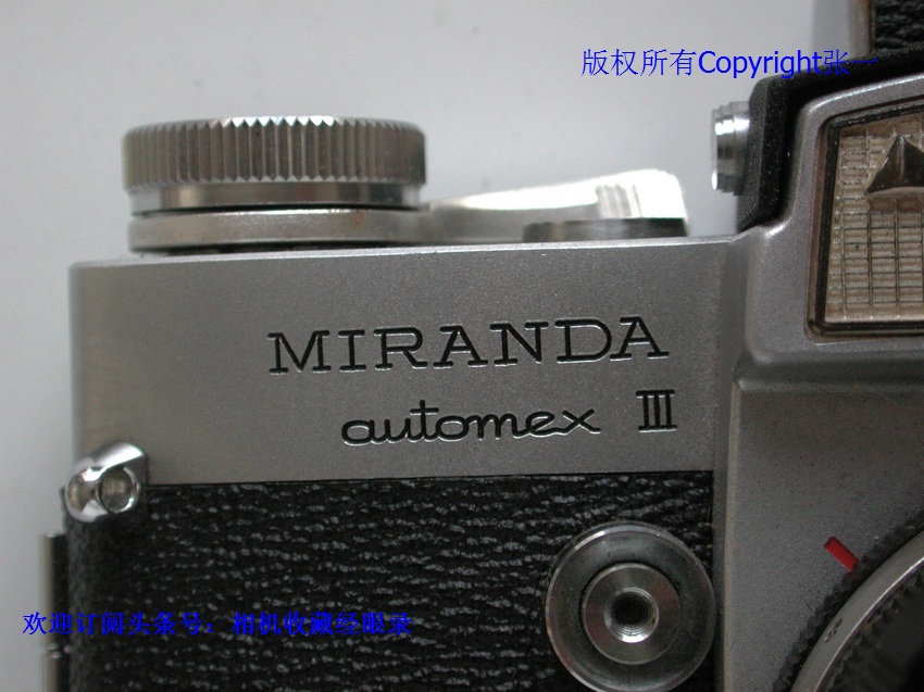 附件超多的日本MirandaAutomexIII型单反相机！