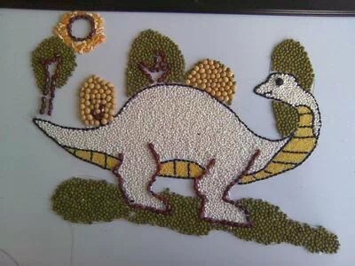 用各种各样的粮食做的画,用粮食做的粮食画简单又好看