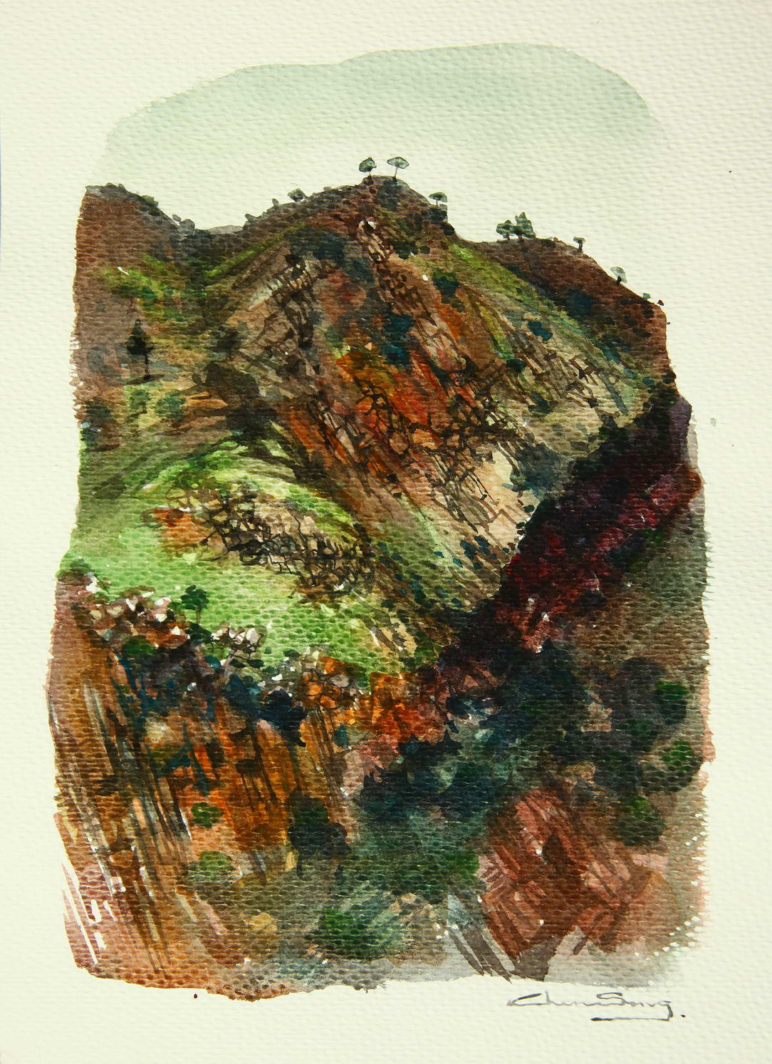 边走边画一场手绘的旅行,有一种旅行画边走边画