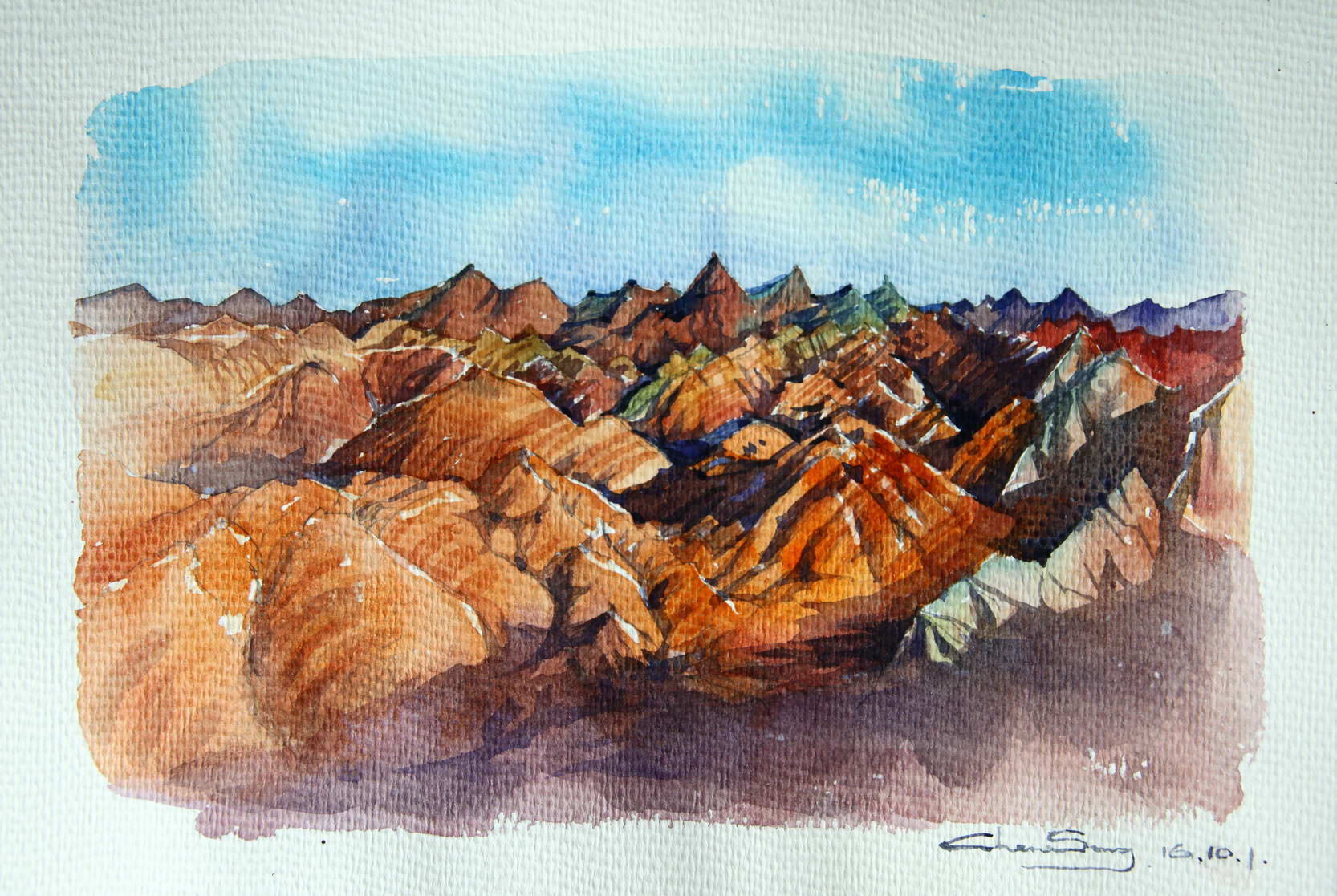 边走边画一场手绘的旅行,有一种旅行画边走边画