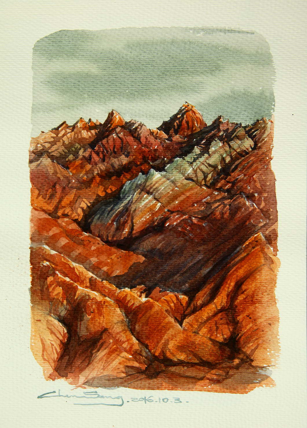 边走边画一场手绘的旅行,有一种旅行画边走边画