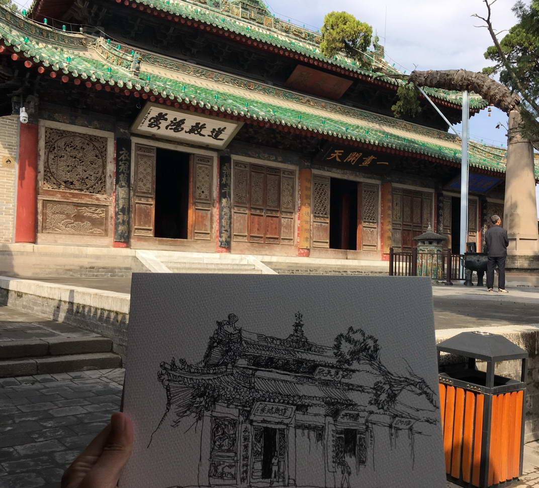边走边画一场手绘的旅行,有一种旅行画边走边画