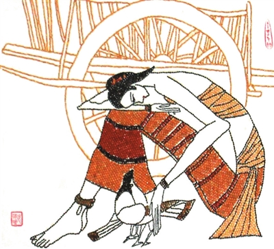 用各种各样的粮食做的画,用粮食做的粮食画简单又好看