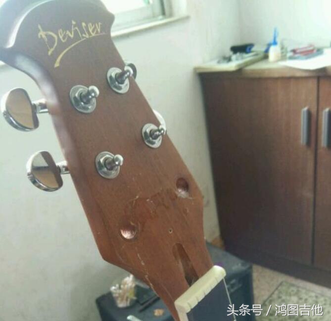 吉他琴头摔了一下,吉他琴头断了怎么恢复无痕