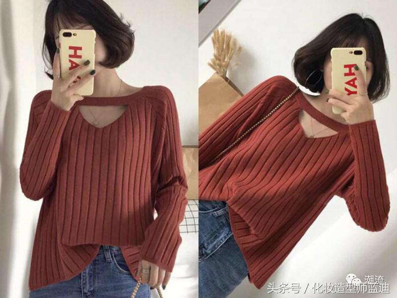 发型韩式中长马尾,头发细软的中短发型烫发教程