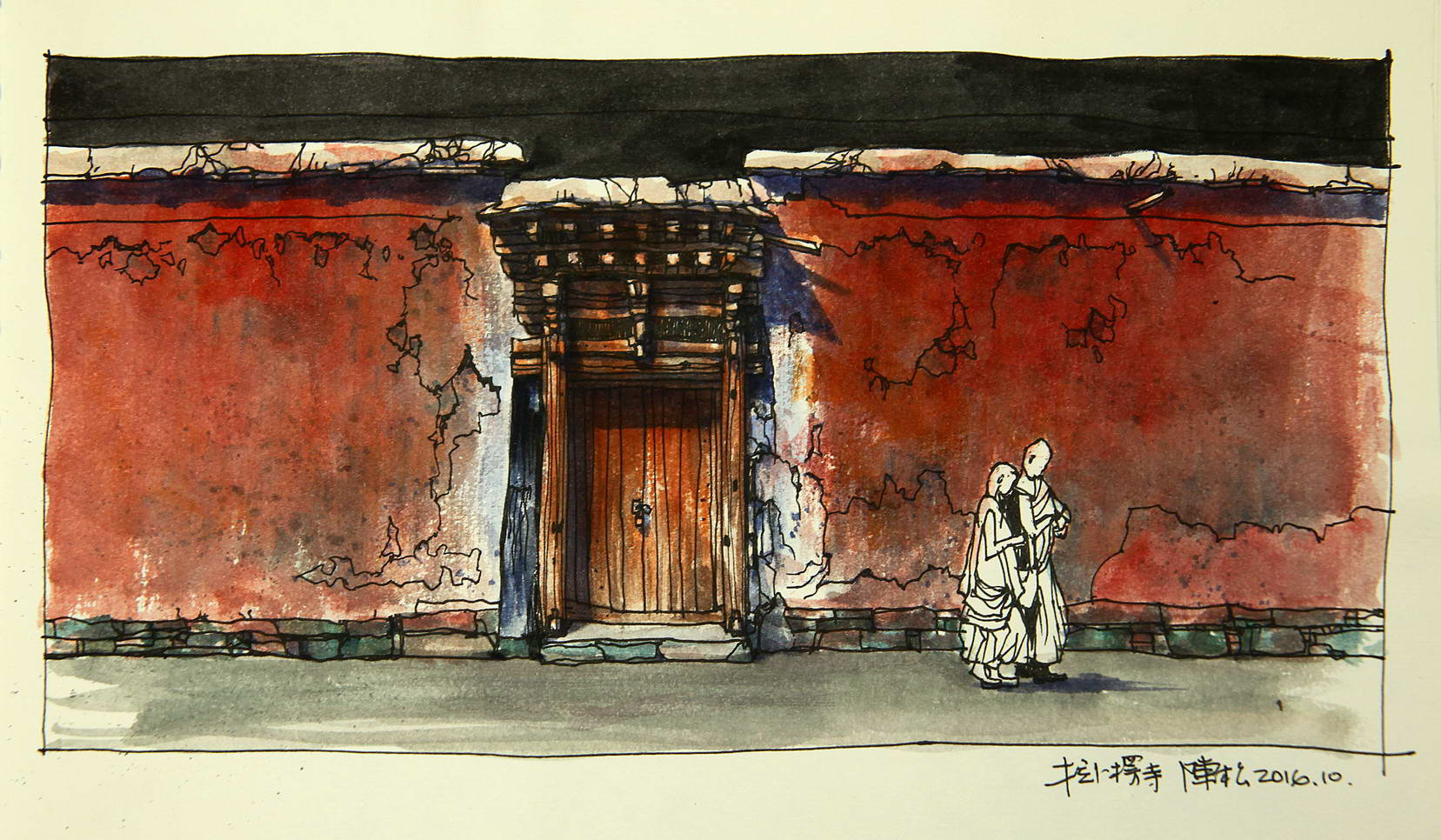 边走边画一场手绘的旅行,有一种旅行画边走边画