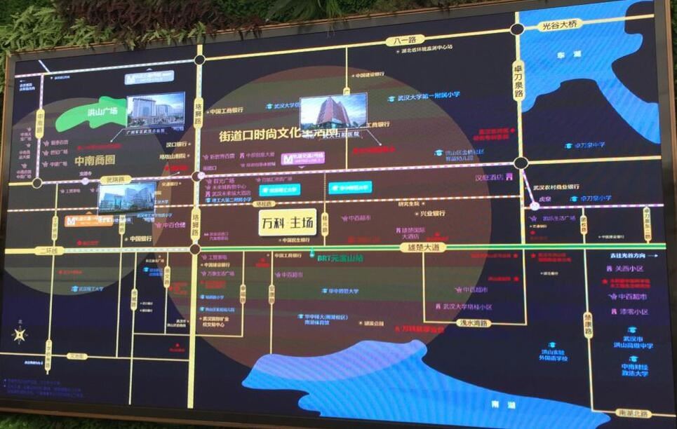 洪山区雄楚大道的房价,光谷雄楚大道附近商品房价格