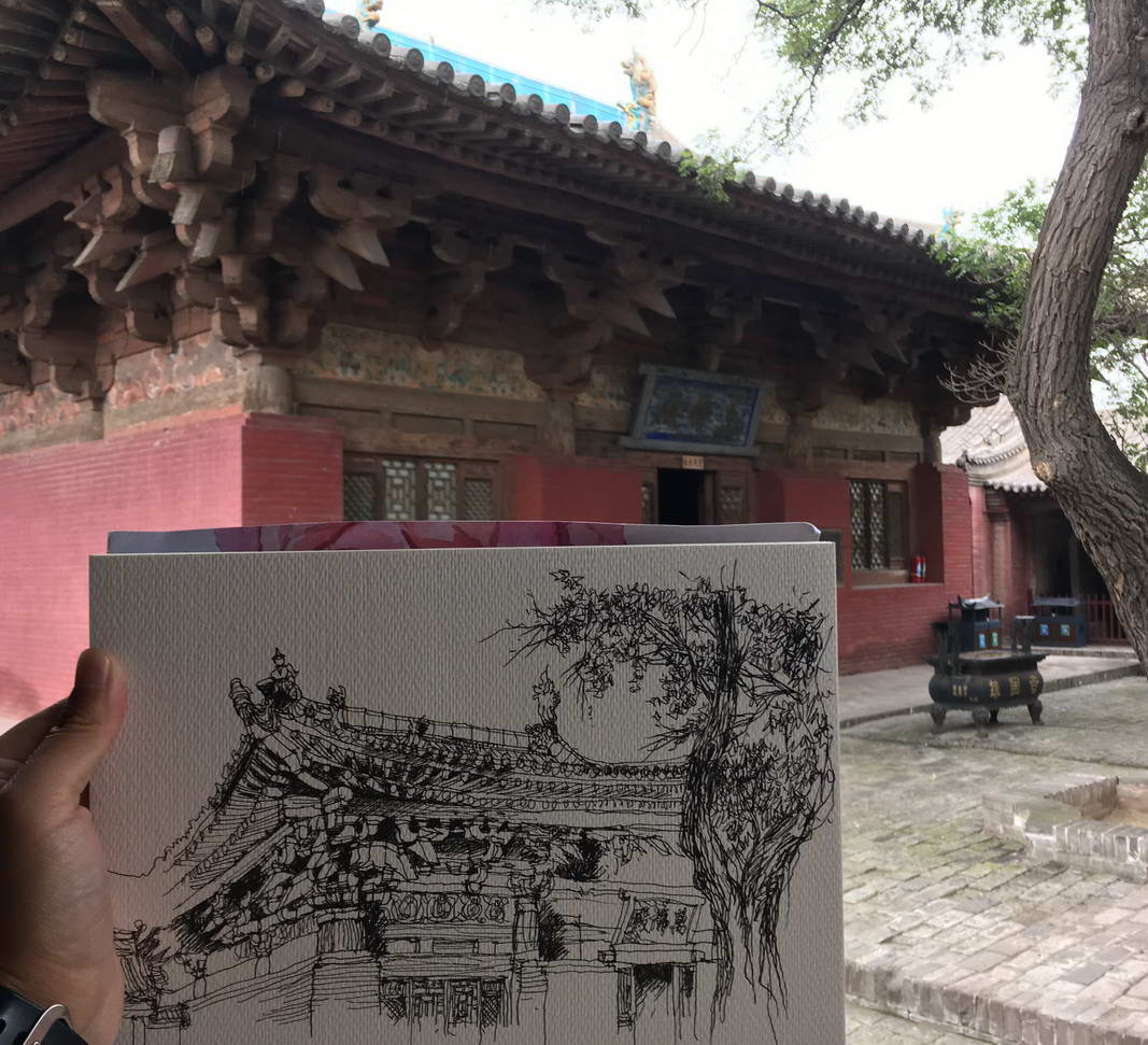 边走边画一场手绘的旅行,有一种旅行画边走边画