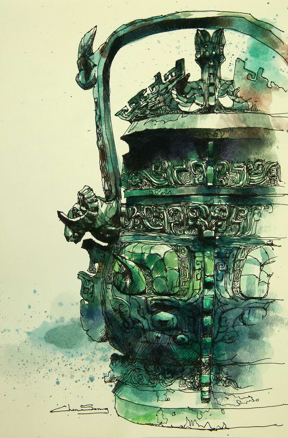 边走边画一场手绘的旅行,有一种旅行画边走边画