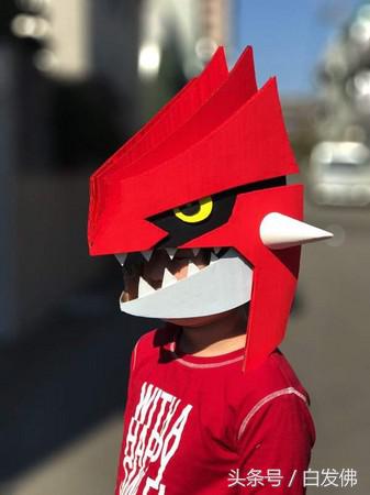 超逼真还原，老爸做的宠物小精灵鲤鱼王头套蠢到我献出膝盖1000次