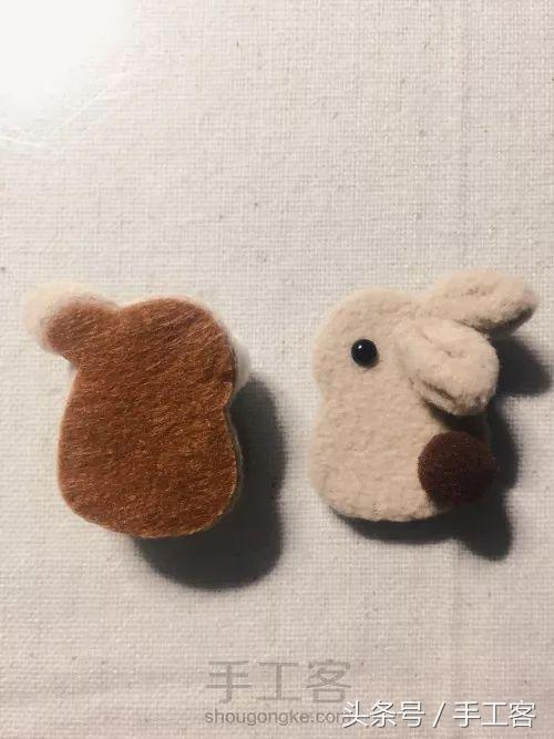 萌兔小手工制作,diy布艺趴趴兔