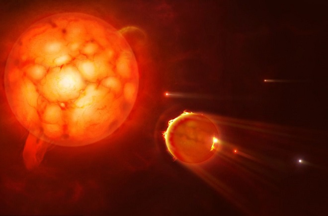 当太阳膨胀成红巨星时地球会怎样,太阳变成红巨星后地球会怎么样