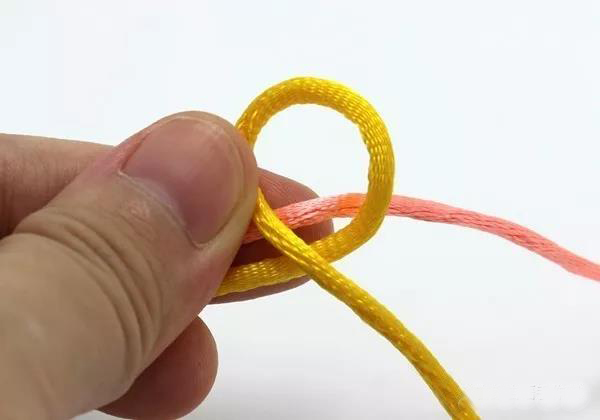 编绳双线纽扣结,编绳基础双线纽扣