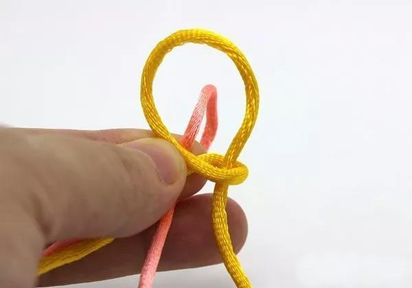 编绳双线纽扣结,编绳基础双线纽扣