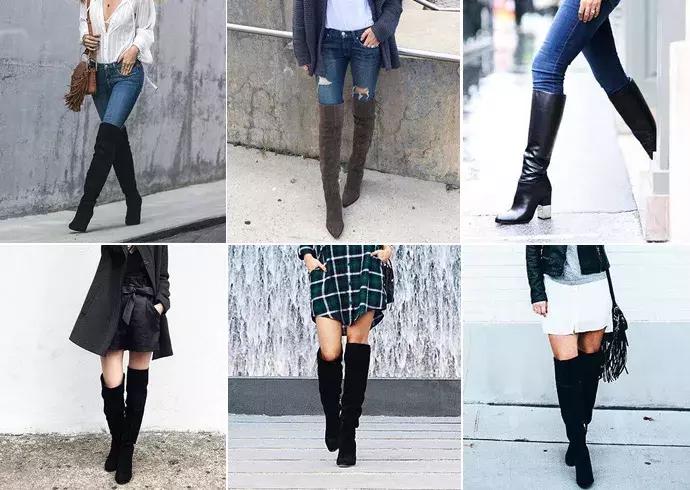 适合冬天小女生穿的黑色马丁靴,适合年轻小姐姐穿的衣服