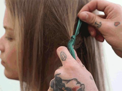 丝带编发盘发教程成人参加宴会,如何用丝带簪子盘发简单又好看