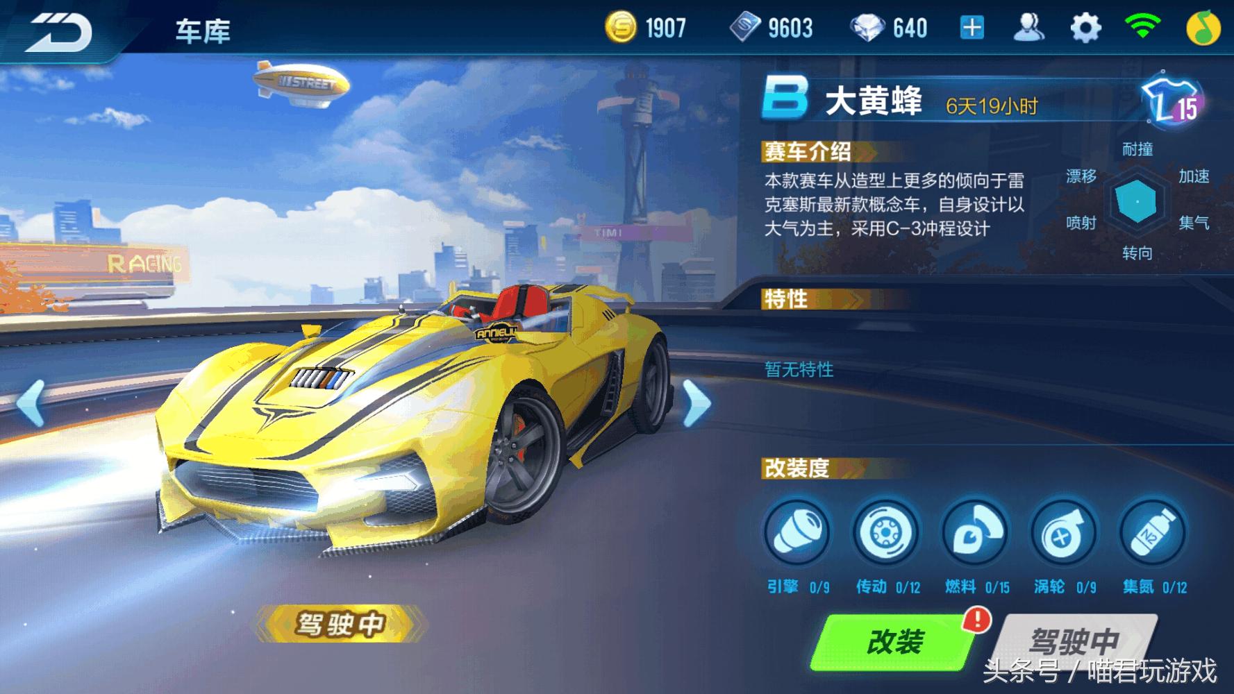 qq飞车手游大黄蜂是什么车,qq飞车手游大黄蜂数据