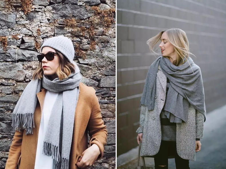 佛系着装真的很重要,森系穿搭围巾