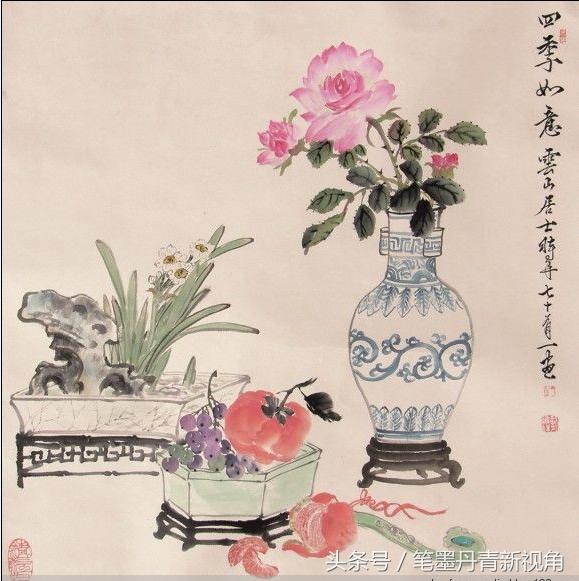 戴维祥国画作品欣赏,当代大写意花鸟画家作品图片