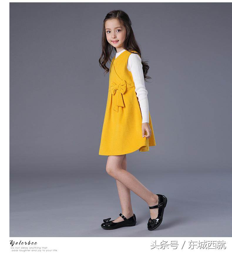 女童公主裙童装春秋装长袖连衣裙,童装裙子秋冬款加绒4岁公主裙