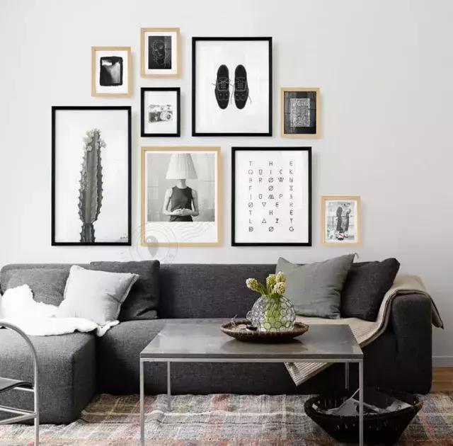 挂画这样选满屏的高级感,挂画极简侘寂轻奢挂画