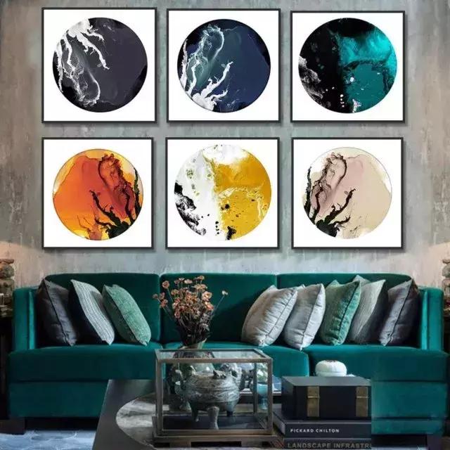 挂画这样选满屏的高级感,挂画极简侘寂轻奢挂画