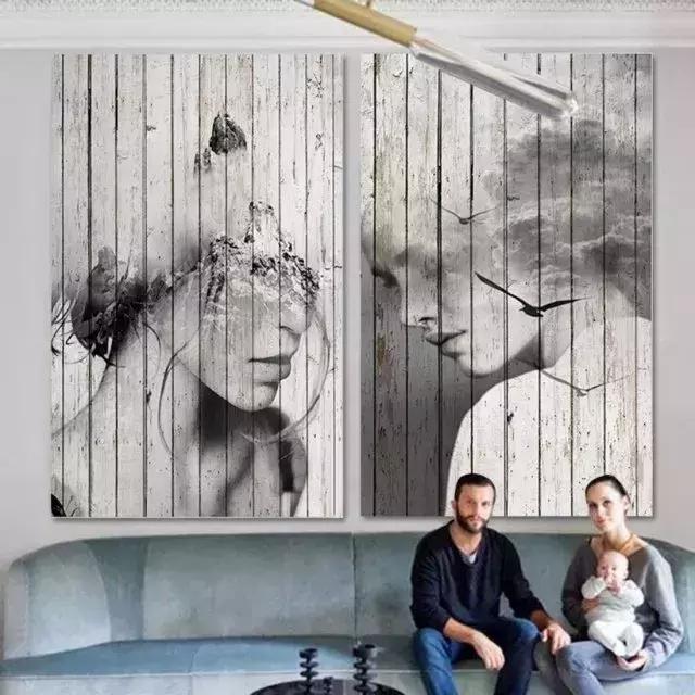 挂画这样选满屏的高级感,挂画极简侘寂轻奢挂画