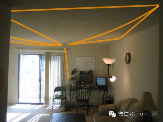 火腿DIY有才|美国小哥Scott隐藏在天花板上的HF天线是咋样滴赶脚?