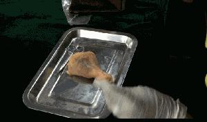 拿鸡腿练习双眼皮,拿鸡腿练双眼皮