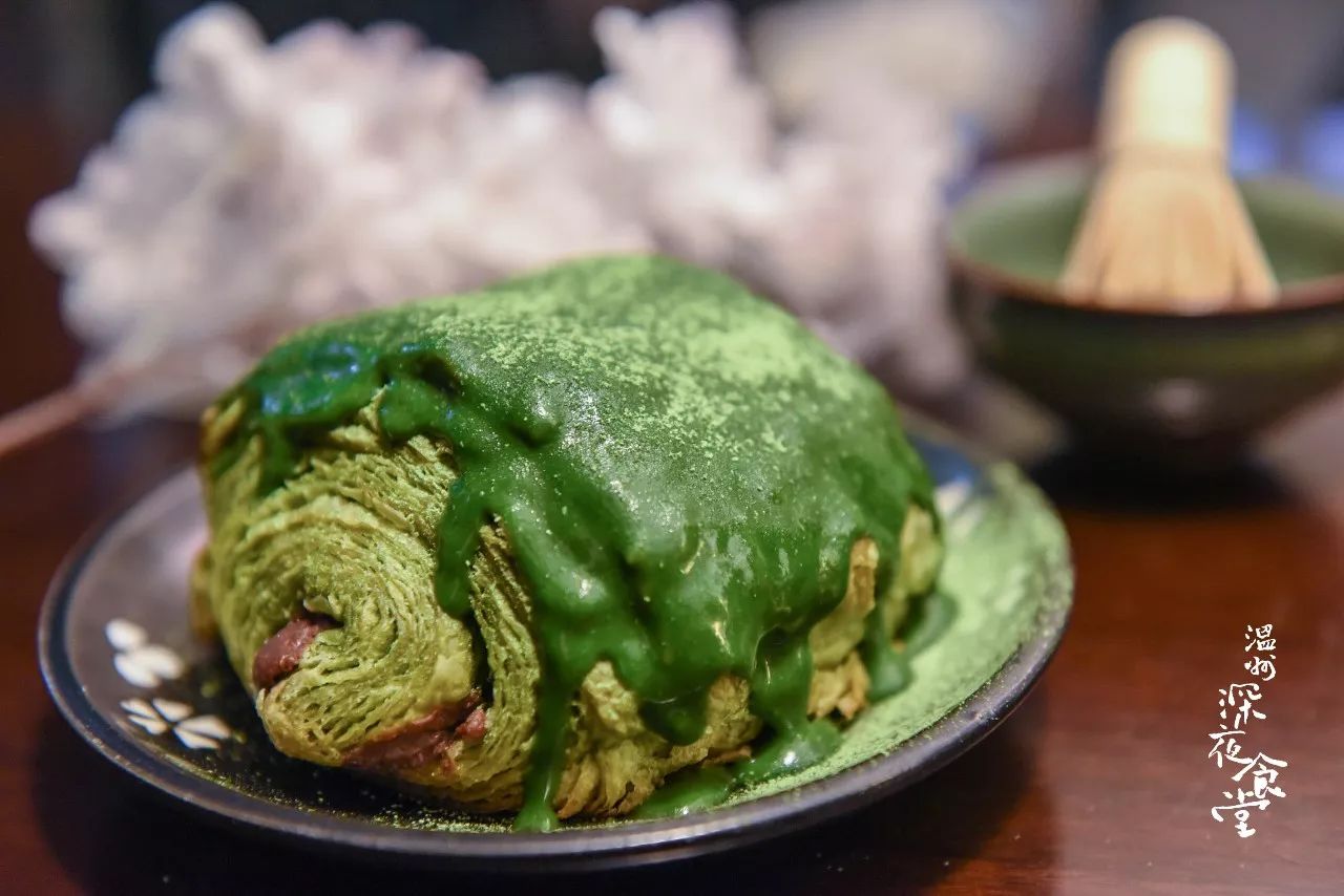 温州巷口日式庭院甜品屋!新出原谅色脏脏包,吃完脸都绿啦!