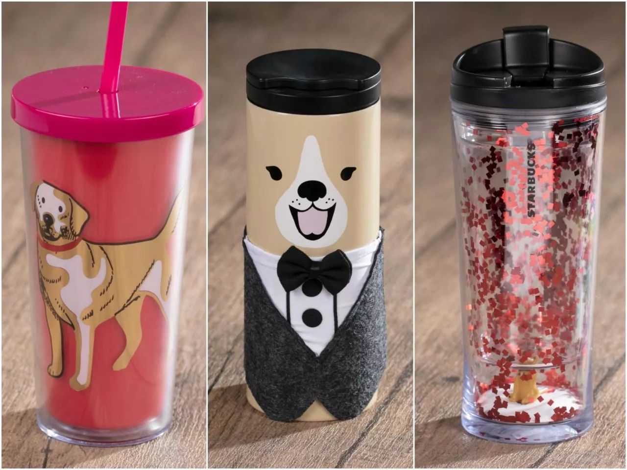 星巴克2018狗杯子,星巴克2018周年庆杯子