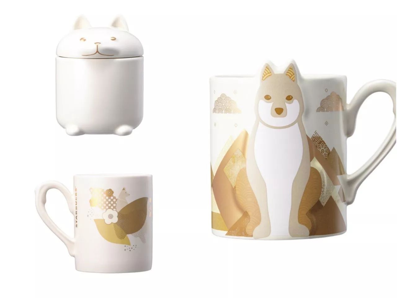 星巴克2018狗杯子,星巴克2018周年庆杯子