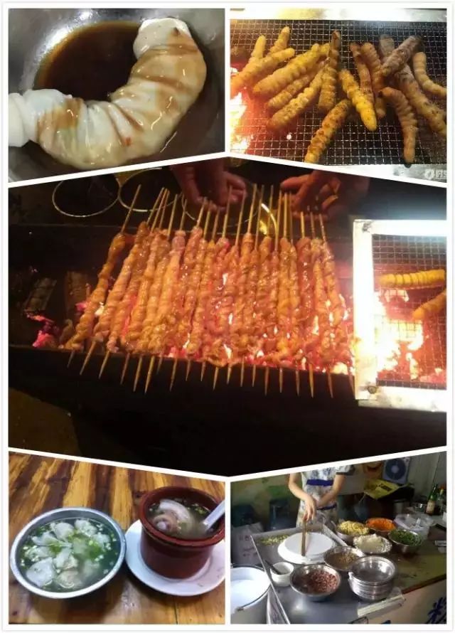 广西那良镇美食街,广西北海银滩美食街