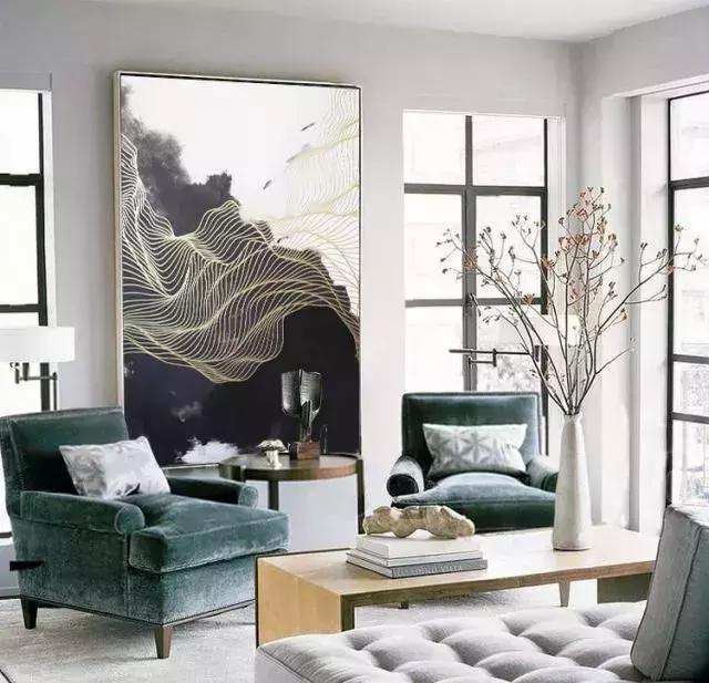 挂画这样选满屏的高级感,挂画极简侘寂轻奢挂画