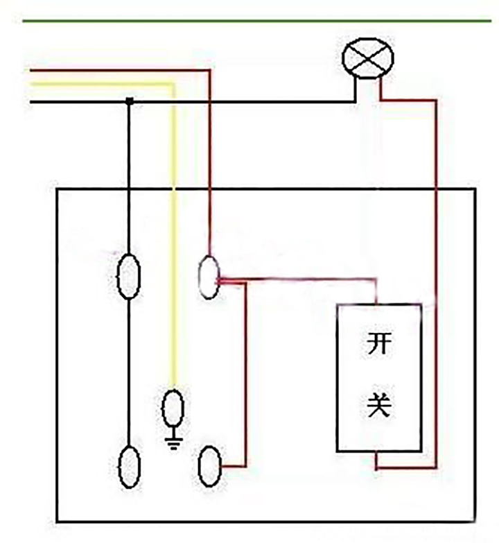 三开单控开关接线图带插座,公牛插座一开五孔单控接线图