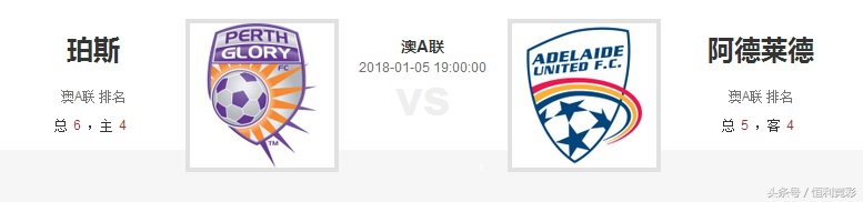 阿德莱德胜利vs西部前锋预测,阿德莱德最近5场战绩