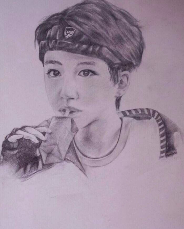 素描，彩铅！王俊凯的画像真的太美！