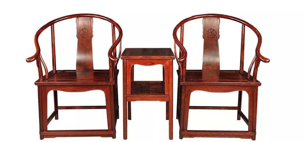 红木家具圈椅茶几三件套,红木家具圈椅分析