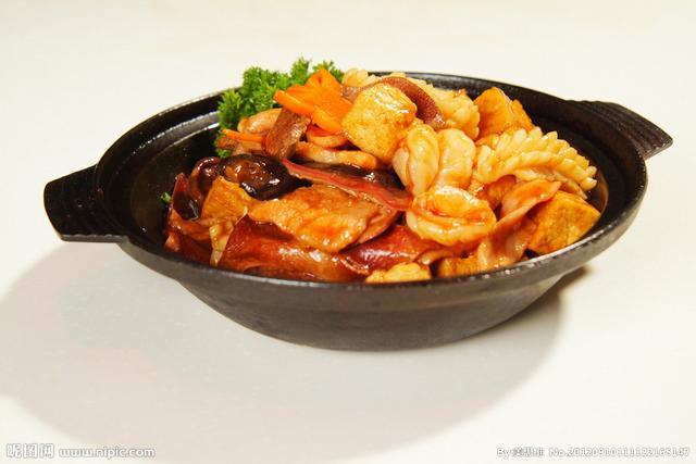 锅塌里脊老东北美食,天津菜锅塌虾仁独面筋